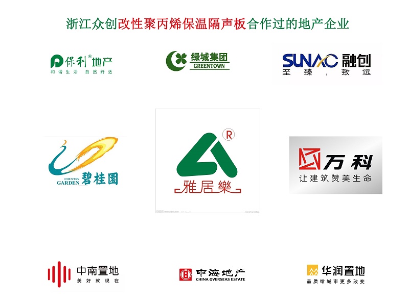 改性(xing)聚丙烯保(bao)溫隔聲闆(pan)合作地産(chan)企業